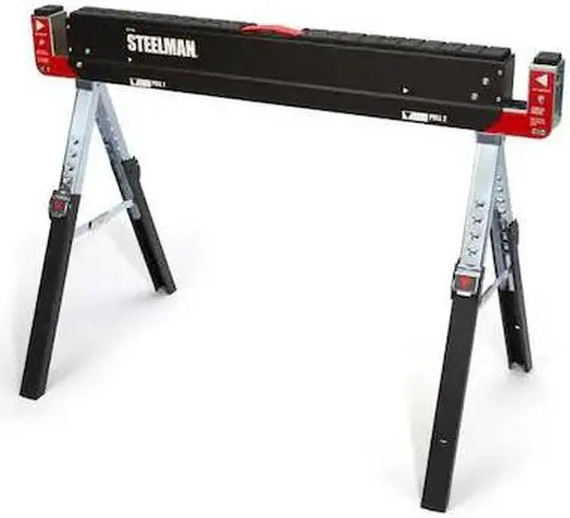 Alt view image 2 of 6 - PROTOCOL 67104 Sawhorse,Work Table,42-9/64 in.,Steel