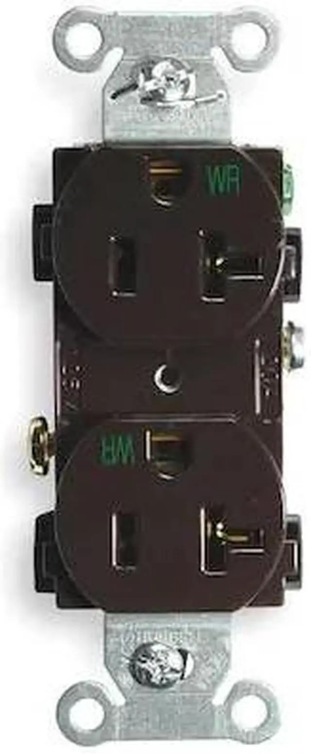 Alt view image 2 of 3 - HUBBELL WIRING DEVICE-KELLEMS BR20WR Straight Blade Receptacle, 5-20R, 20 A,
