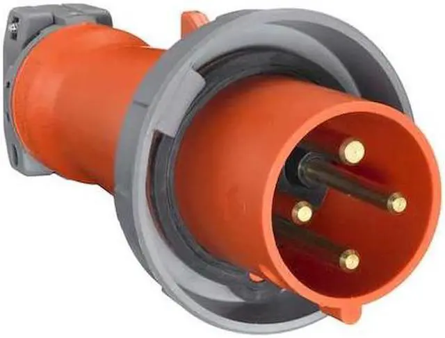 Alt view image 2 of 3 - HUBBELL WIRING DEVICE-KELLEMS HBL420P12W IEC Pin and Sleeve Plug,3P,4W,20A,250V