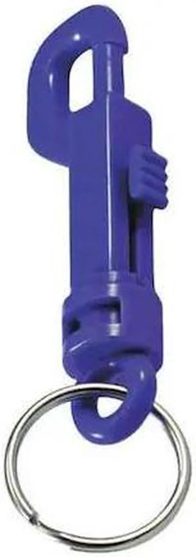 Alt view image 2 of 2 - Lucky Line Products Plastic Key Clip, Plastic, Blue, PK25 Blue  Plastic  41530