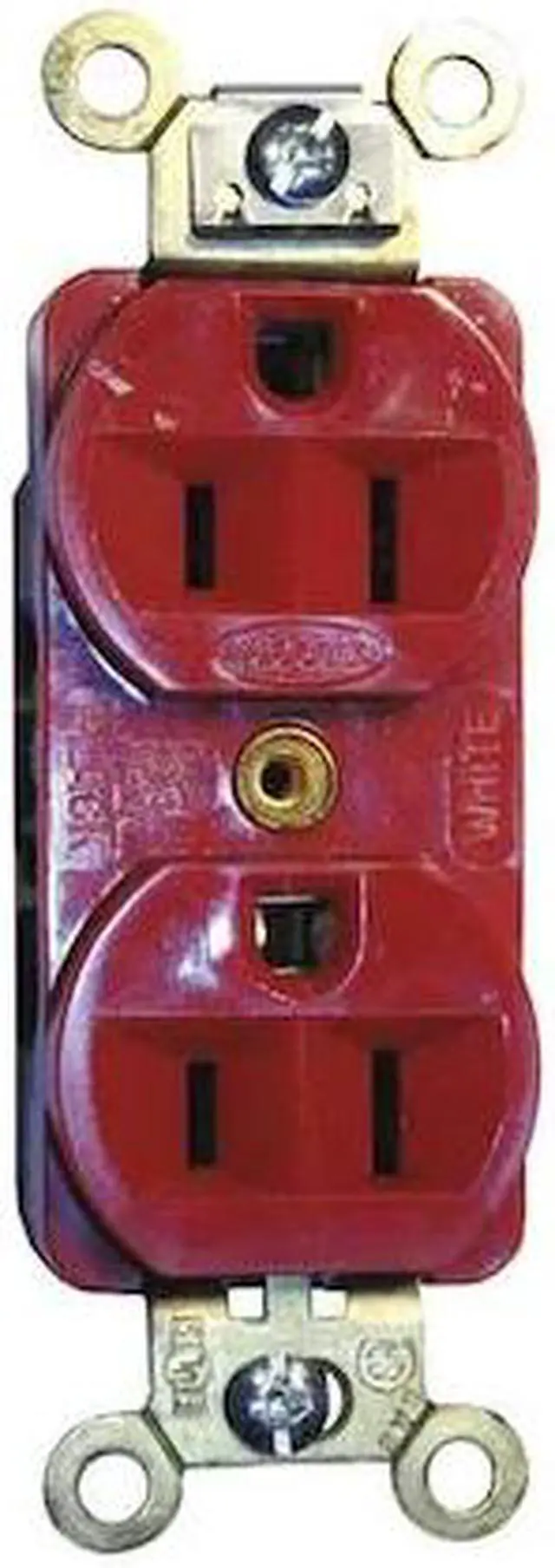 Alt view image 2 of 2 - HUBBELL WIRING DEVICE-KELLEMS HBL5252R Straight Blade Receptacle, 5-15R, 15 A,