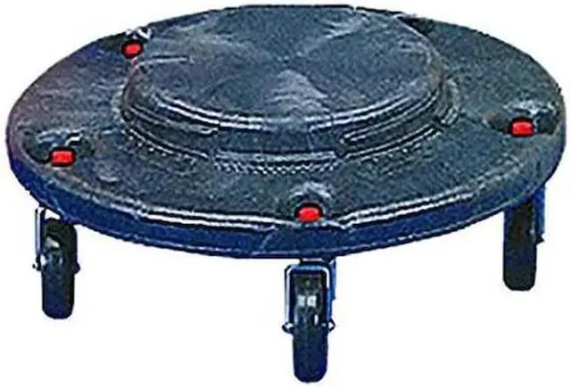 Main image of RUBBERMAID FG264000BLA 250 lb.Container Dolly for 55 gal.