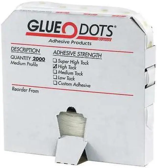 Alt view image 4 of 5 - Dot Shot Glue Dots Pro Glue Dots Medium Profile 1/2" Clear 2000/Roll GD105