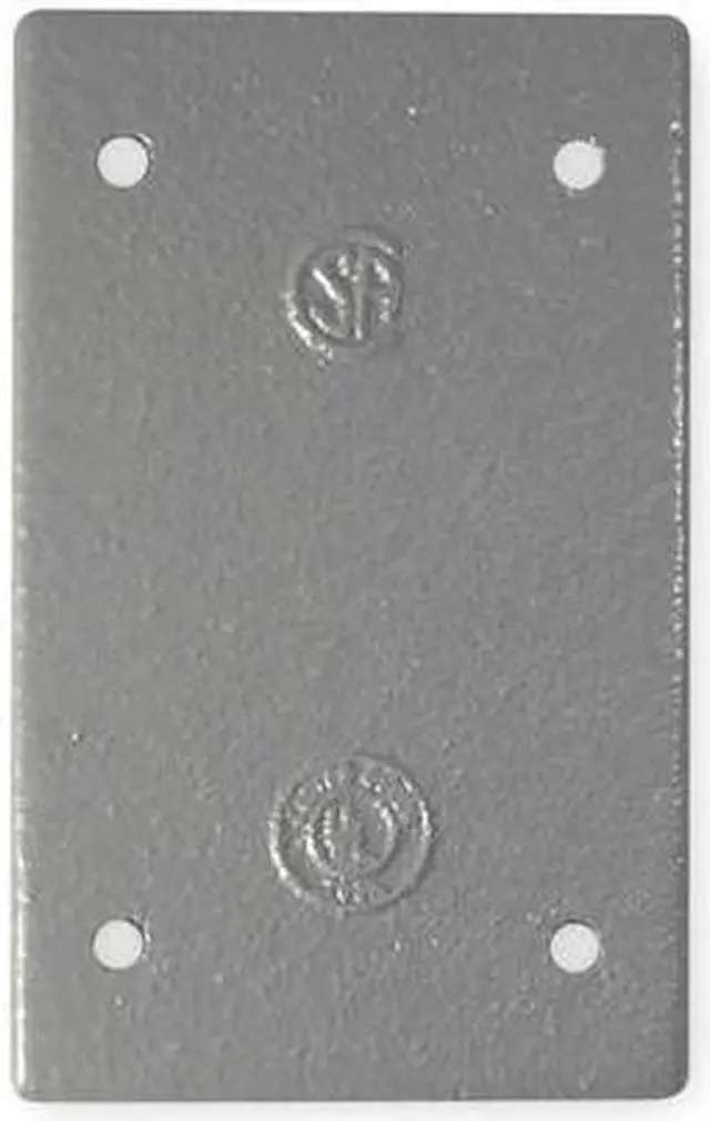 Alt view image 2 of 3 - HUBBELL KILLARK FSBCM Weatherproof Cover, 1 Gang, Iron, Blank Cover Type