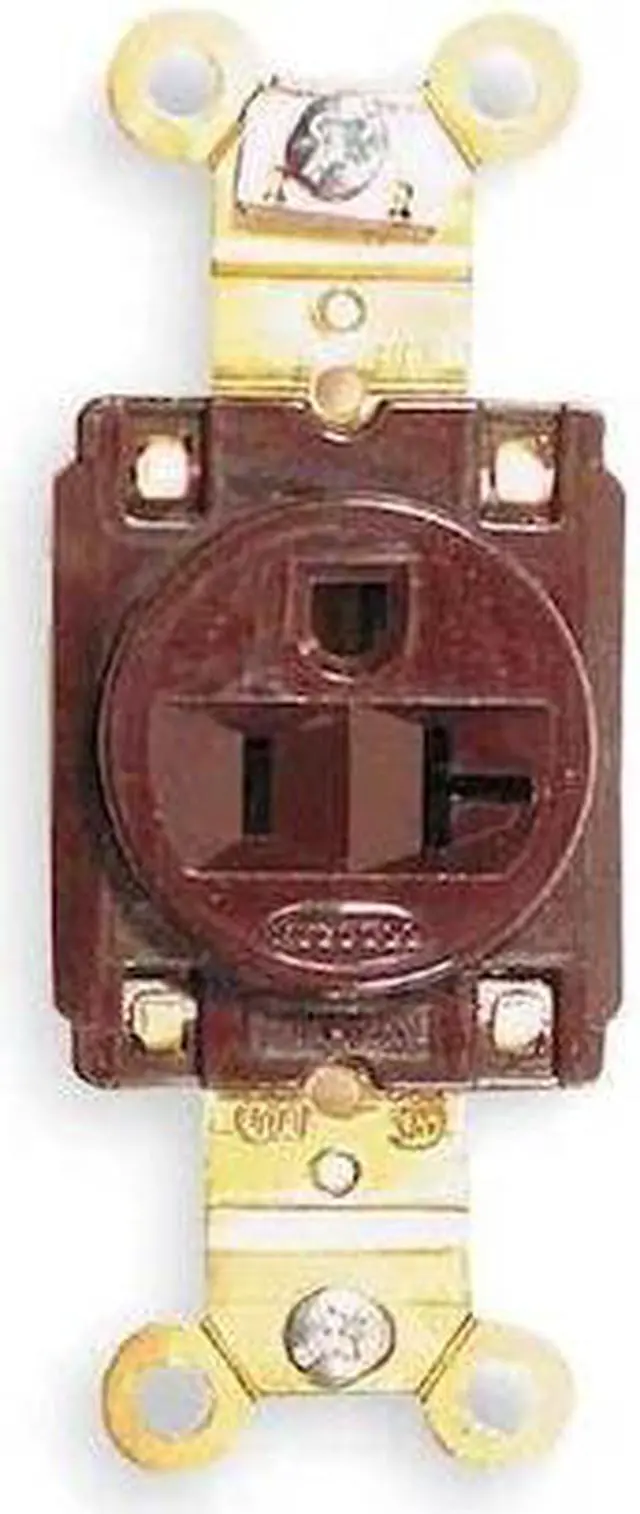 Alt view image 6 of 6 - HUBBELL WIRING DEVICE-KELLEMS HBL5361 Straight Blade Receptacle, 5-20R, 20 A,