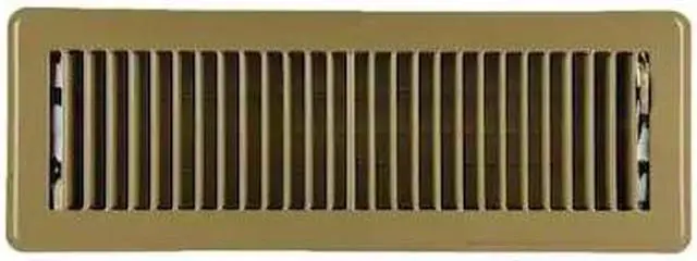 Main image of ZORO SELECT 4MJE5 Floor Register 5.5 X 15.5, Brown, Steel