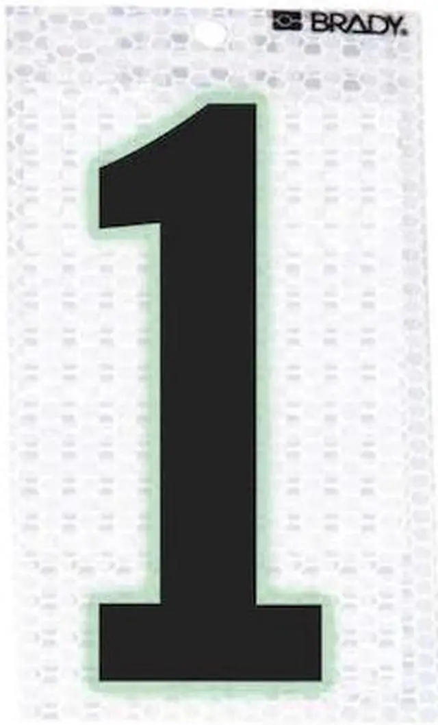 Main image of BRADY 3000-1 Ultra Reflective Numbers,1,PK10