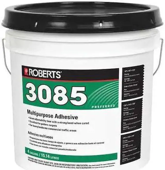 Main image of ROBERTS 3085-4 Contact Cement, 3085 Series, Neutral, 5 gal, Pail