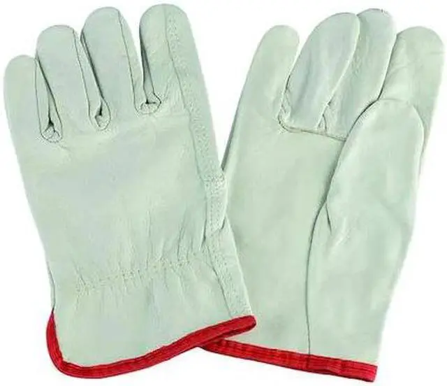 Main image of CONDOR 1AJ23 Leather Drivers Gloves, Cowhide, Shirred Slip-On, Straight Thumb,