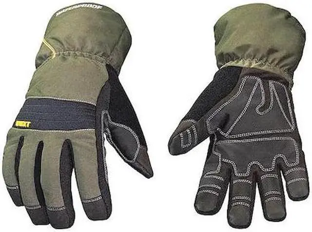 Alt view image 6 of 11 - Cold Protection Gloves, 2XL, Gray/Green, Pr