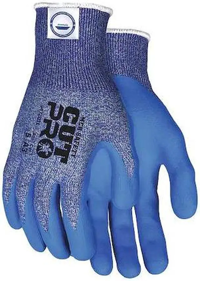 Alt view image 2 of 2 - Cut Resistant Glove, M, Blue/Blue, Pr