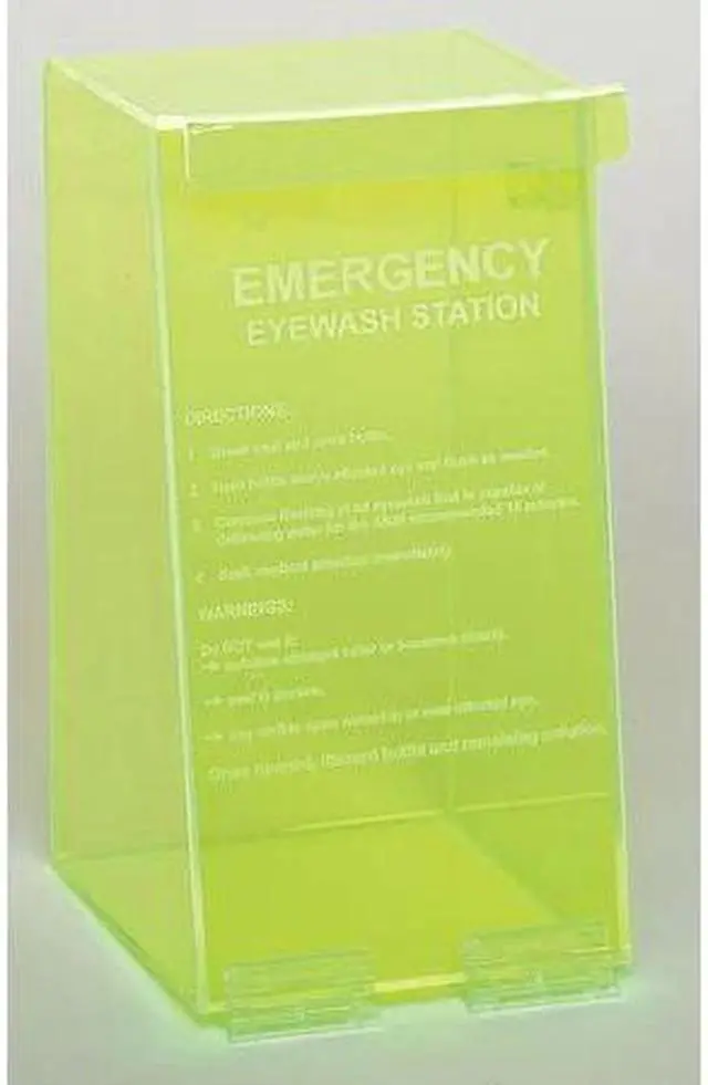 Main image of ZORO SELECT 3PVL7 Eyewash Station in Fluorescent Green