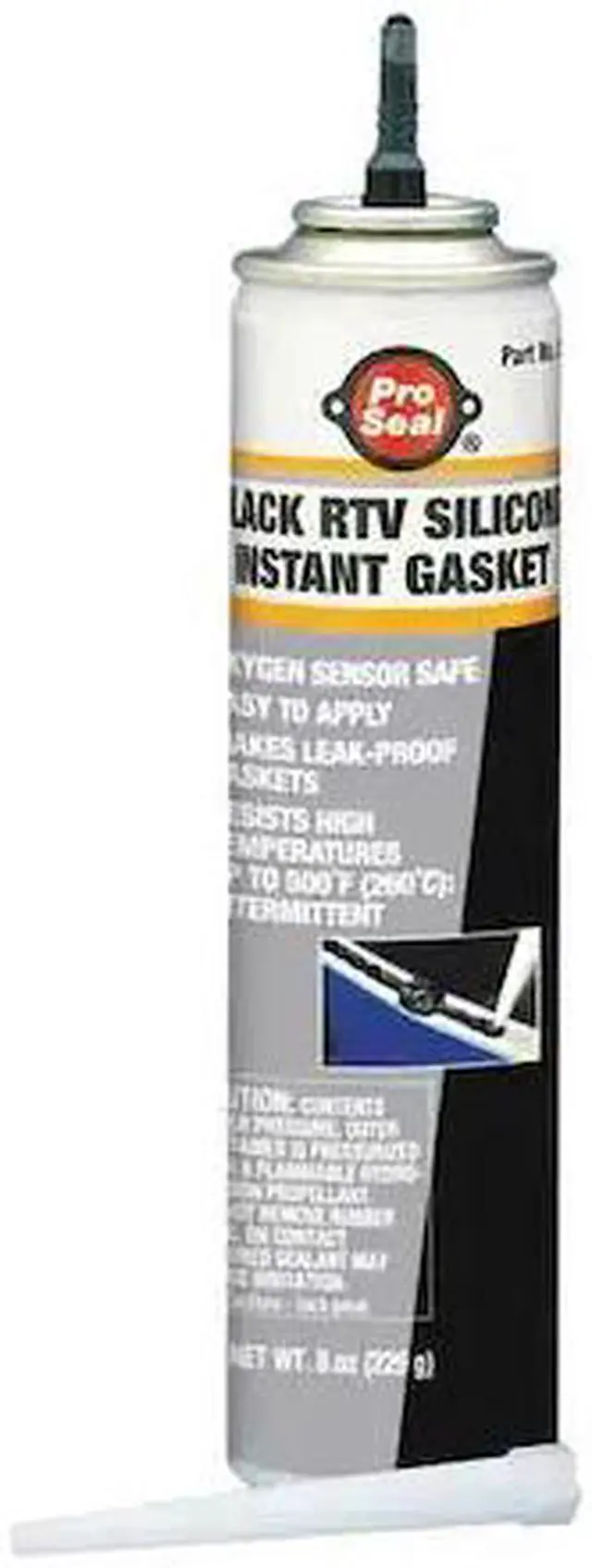 Alt view image 2 of 2 - PRO SEAL 80049 Oil-Resistant RTV Gasket Maker, 8 oz, Black, Temp Range -75 to