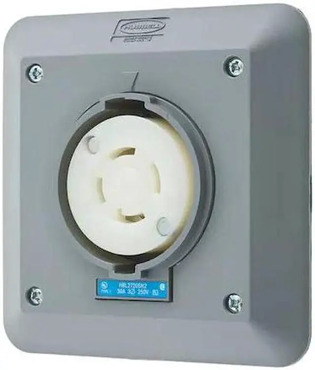 Alt view image 3 of 4 - HUBBELL WIRING DEVICE-KELLEMS HBL2720SR2 Locking Receptacle, L15-30R, 30 A,