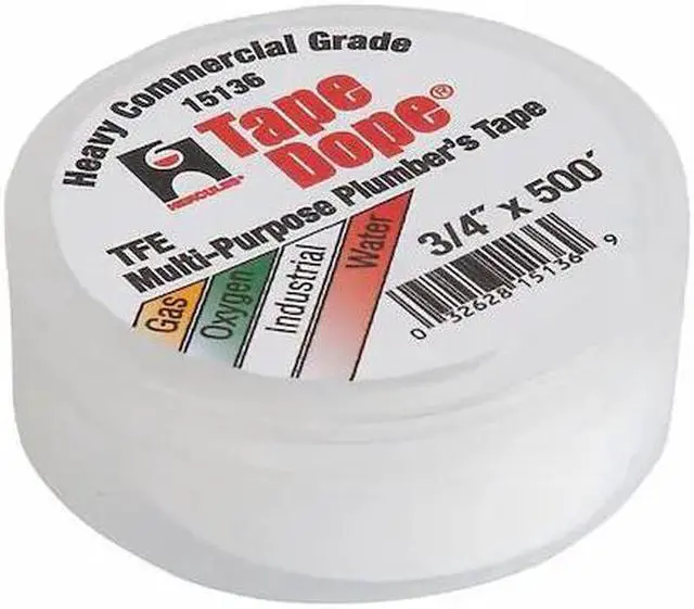Alt view image 2 of 2 - HERCULES 15136 Pipe Thread Sealant Tape,3/4in W,500in L