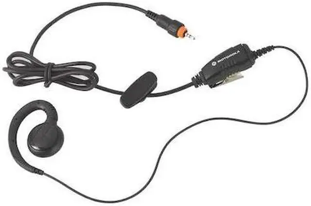 Alt view image 7 of 8 - MOTOROLA HKLN4455F Earpiece,Black,48 In. L,Ear Loop