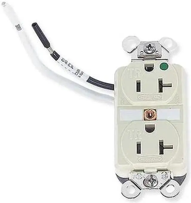 Alt view image 3 of 3 - HUBBELL WIRING DEVICE-KELLEMS HBL8300SGIA Straight Blade Receptacle, 5-20R, 20
