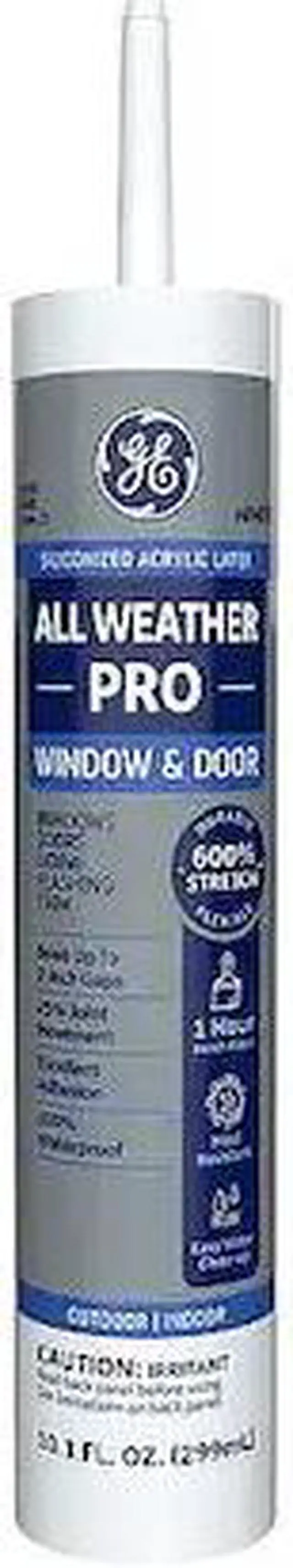 Alt view image 4 of 4 - GE 2863841 Acrylic Latex Sealant, 10 oz, Cartridge, White, Acrylic Latex Base,