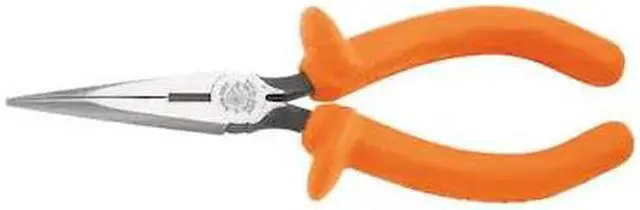 Main image of KLEIN TOOLS D203-6-INS 6 7/8 in D203 Needle Nose Plier,Side Cutter Cushion Grip