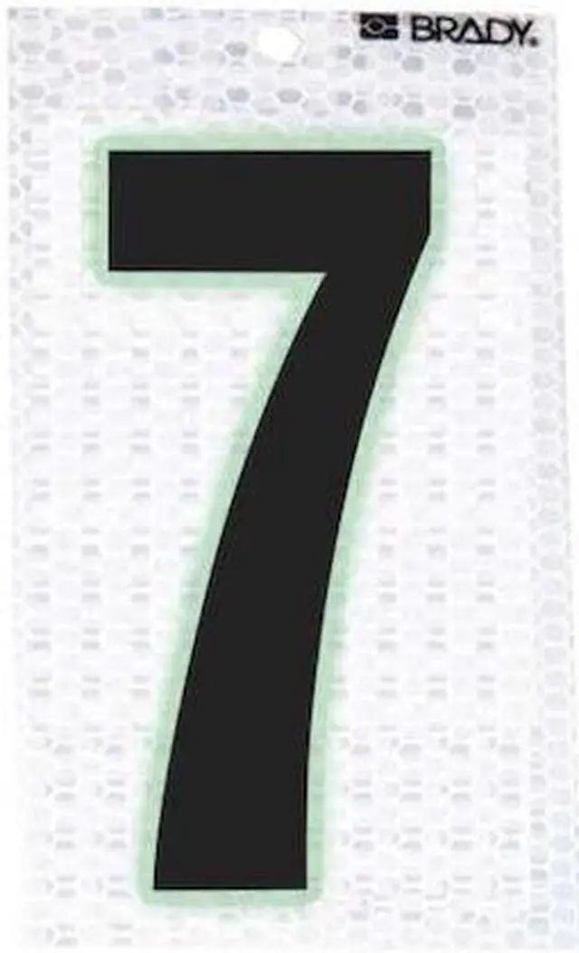 Alt view image 2 of 2 - BRADY 3000-7 Ultra Reflective Numbers,7,PK10