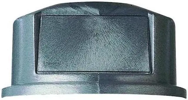 Alt view image 2 of 6 - RUBBERMAID FG264788GRAY Brute Trash Can Top,Dome,Swing Closure,Gray
