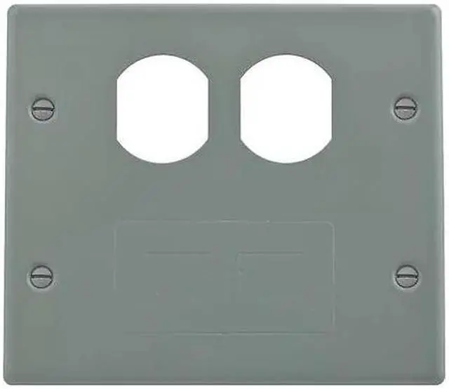 Main image of HUBBELL WIRING DEVICE-KELLEMS HBL4747BFGY Plate,4000 Series Raceway,Plates