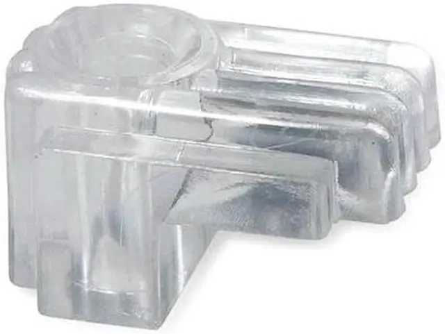 Main image of ZORO SELECT 1HHL9 Mirror Clip,Plastic,Length 5/8 In,PK25