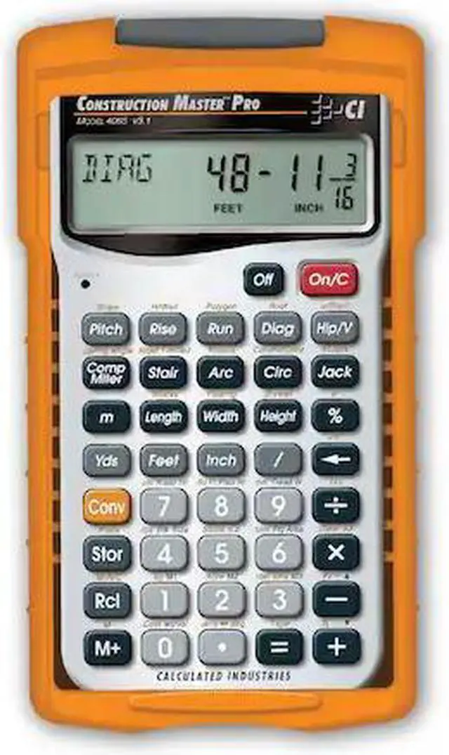 Main image of CALCULATED INDUSTRIES 4065 Construction Calculator,Pro,5 5/8x3 In