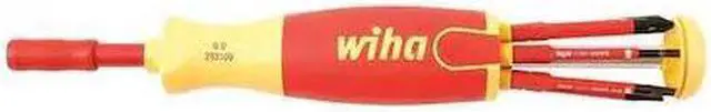 Alt view image 2 of 2 - Wiha Tools Insulated Multi-Bit Screwdriver Insulated VDE Materials 28393