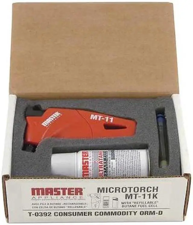Alt view image 2 of 3 - MASTER APPLIANCE MT-11K Microtorch,Palm Size,Butane