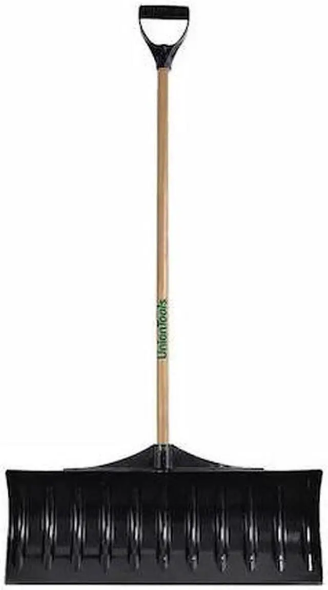 Main image of ZORO SELECT 1628600GR Snow Shovel W/ 30 in W Blade, 42 in L Poly/Wood Handle W/