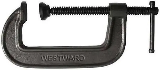 Alt view image 2 of 2 - C-Clamp, 12 In, 3-5/8 In Deep, Black