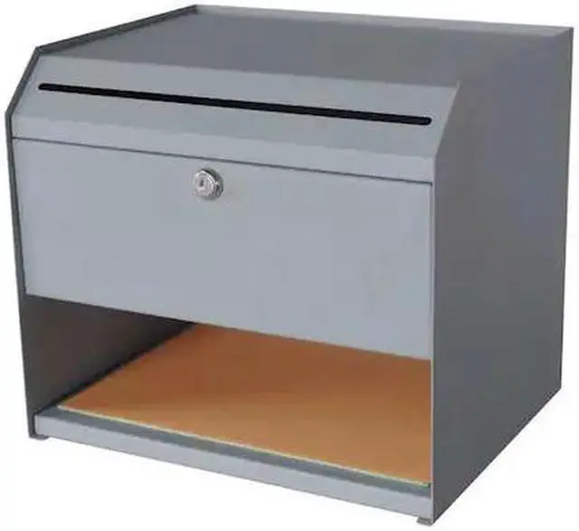 Main image of ZORO SELECT 2KEK2 Collection Box,Steel,Gray,10"D