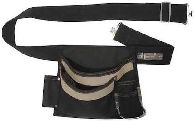 Alt view image 3 of 3 - Tool Pouch, Tan/Bla, 46 In Waist, 6 Pockets