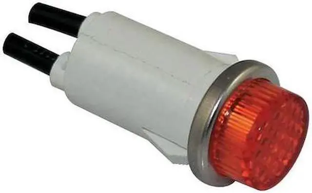 Main image of DAYTON 22NY46 Raised Indicator Light,Amber,24V