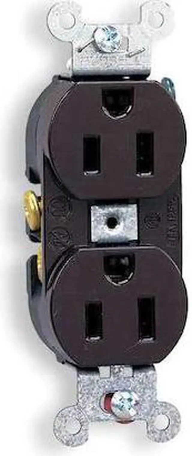 Alt view image 2 of 2 - HUBBELL WIRING DEVICE-KELLEMS CR15 Straight Blade Receptacle, 5-15R, 15 A, 125V