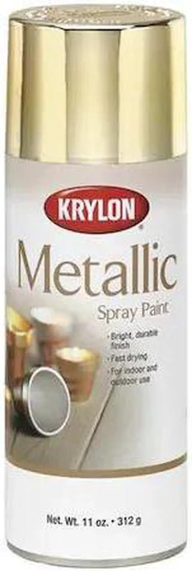 Alt view image 2 of 2 - KRYLON K01406 Metallic Spray Paint, Silver Metallic, Metallic, Solvent, 11 oz