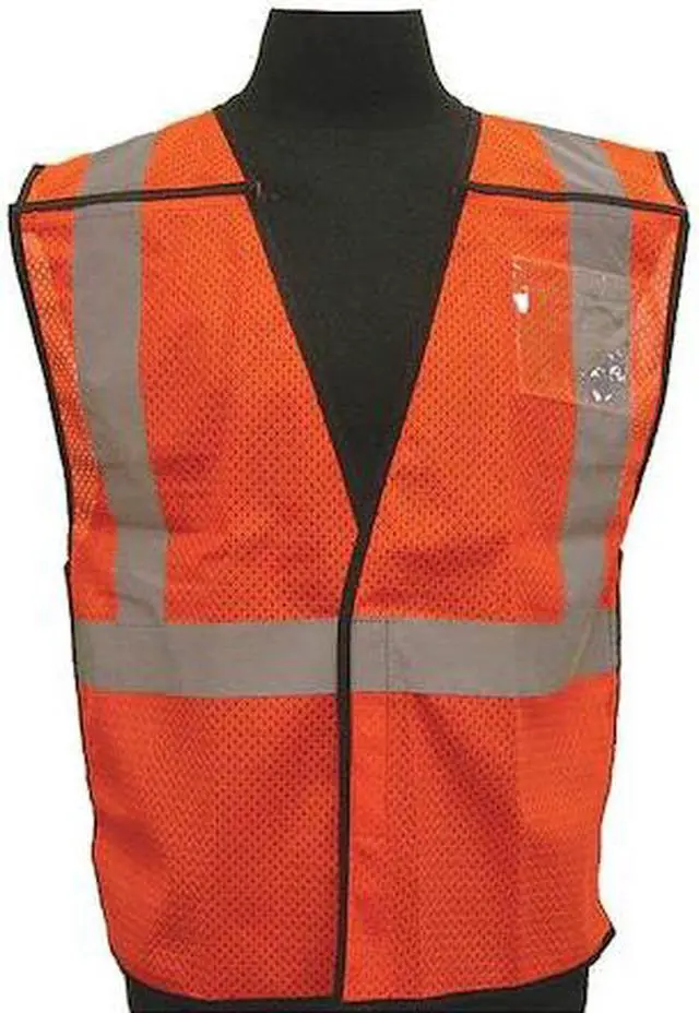 Main image of ML KISHIGO T517-L-XL L/XL Class 2 High Visibility Vest, Orange, Gender: Unisex