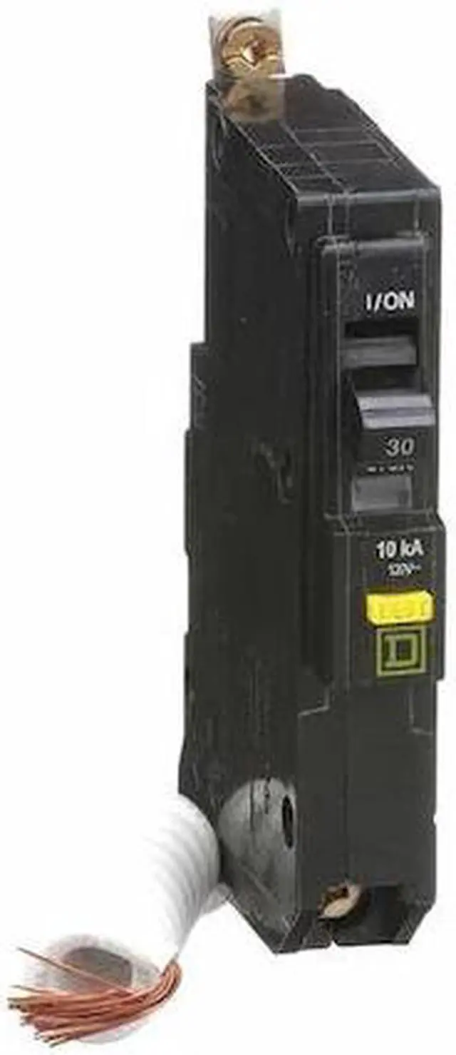 Alt view image 3 of 3 - SQUARE D QOB130GFI Miniature Circuit Breaker, QO Series, 30A, 1 Pole, 120V AC,