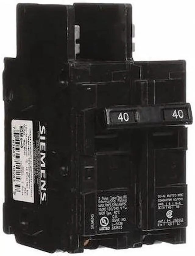Alt view image 2 of 3 - SIEMENS BQ2B040 Miniature Circuit Breaker, BQ Series, 40A, 2 Pole, 120/240V AC,