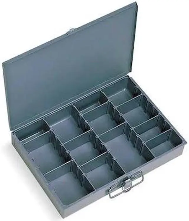 Alt view image 2 of 5 - DURHAM MFG 215-95-D571 Steel, Compartment Drawer, 9 7/8 in D x 2 1/8 in H x 13