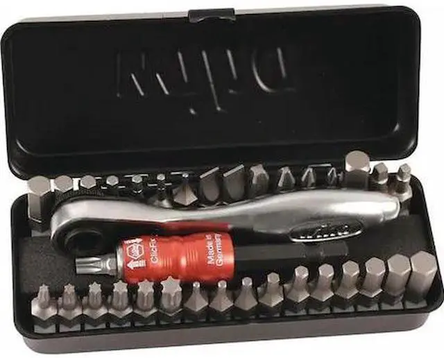 Alt view image 4 of 5 - Wiha 74996 Bit Ratchet Compact Storage Box Set, 35 Pieces