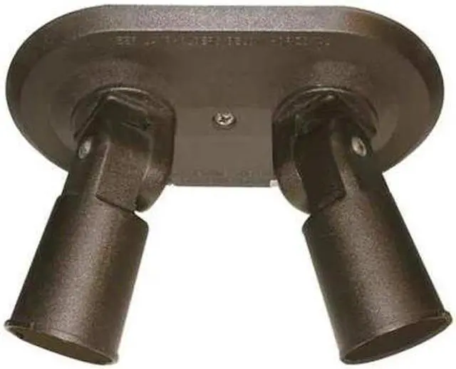 Alt view image 2 of 2 - W F HARRIS LIGHTING 201-BZ Lamp Holder, Double, Brnz, PAR38, -2150W