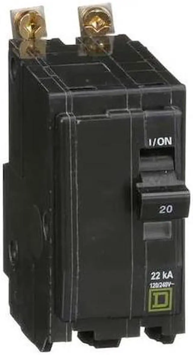 Main image of SQUARE D QOB220VH Miniature Circuit Breaker, QO Series, 20A, 2 Pole, 120/240V