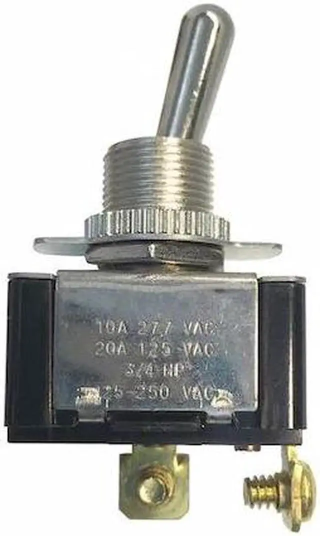 Alt view image 2 of 2 - Gardner Bender Heavy-Duty SPST Screw Moisture Resistant Toggle Switch GSW-110