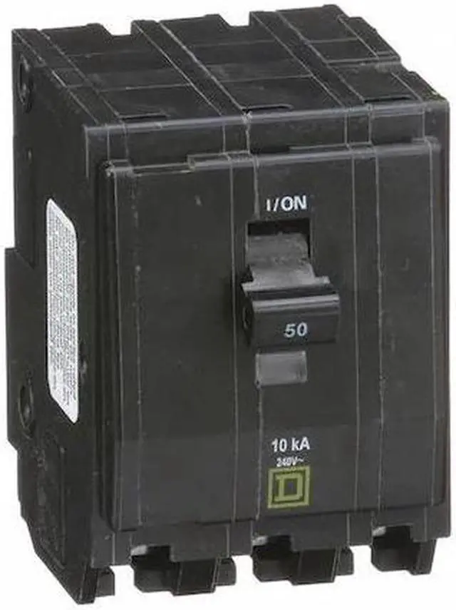 Main image of SQUARE D QO350 Miniature Circuit Breaker, QO Series, 50A, 3 Pole, 120/240V AC,