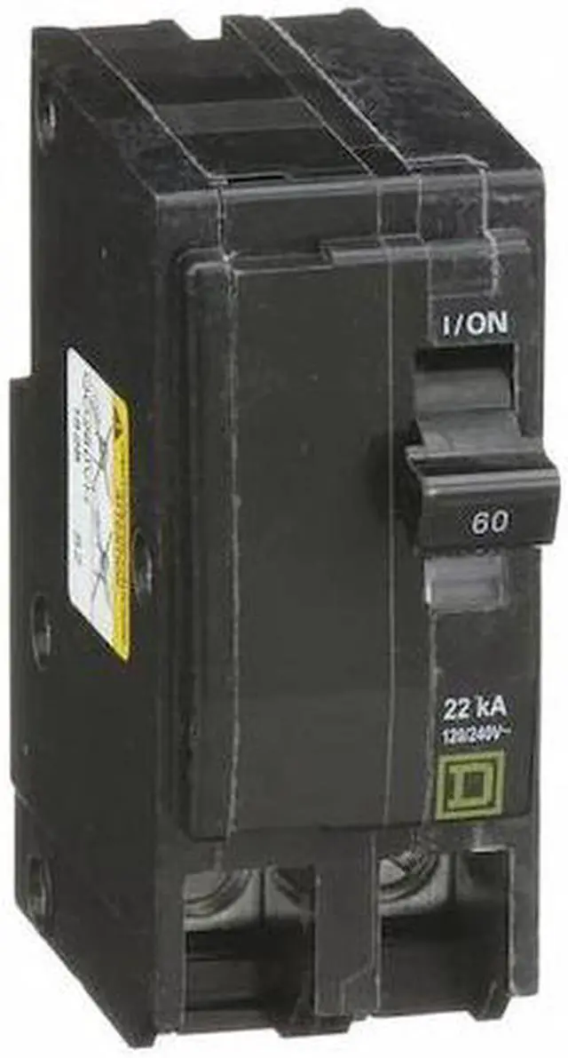 Main image of SQUARE D QO260VH Miniature Circuit Breaker, QO Series, 60A, 2 Pole, 120/240V