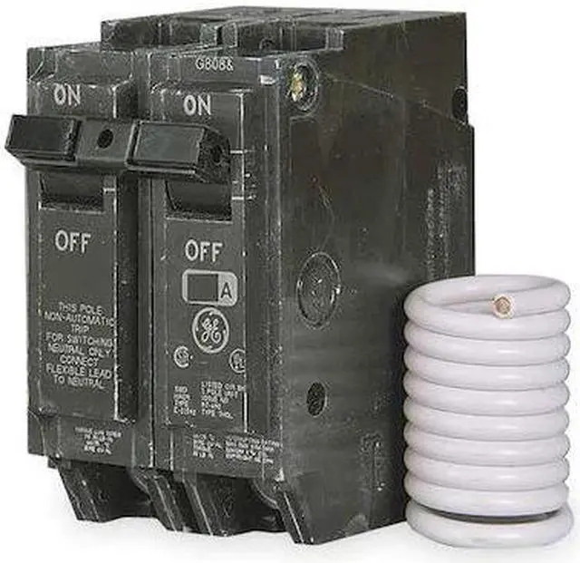 Alt view image 2 of 2 - GE THQL21WY20 Molded Case Circuit Breaker, THQL Series, 20A, 2 Pole, 120/240V