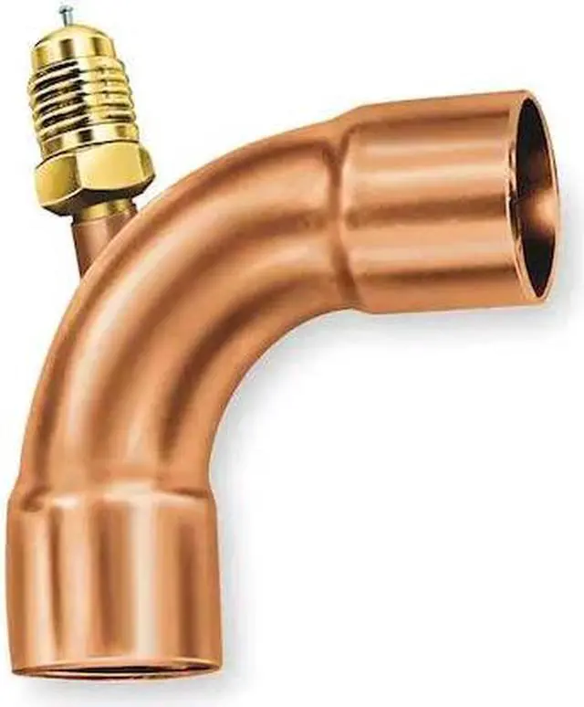 Main image of JB INDUSTRIES A31160 1/4" Access Valve 90,Brass/Copper
