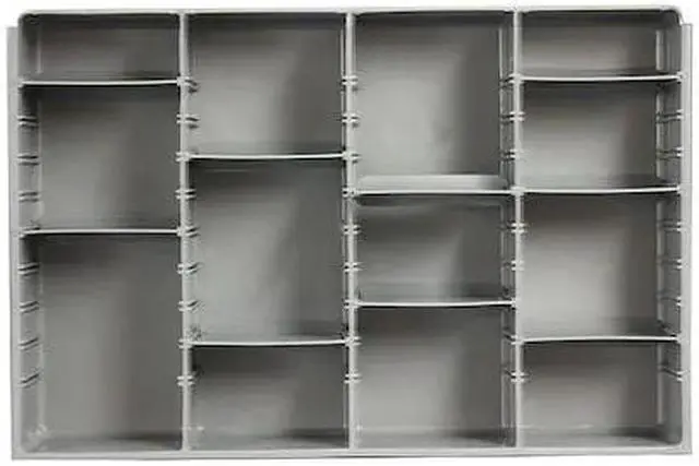 Alt view image 2 of 2 - Durham Compartment Drawer Insert Gray Powder Coated  Plastic  124-95-ADL-IND